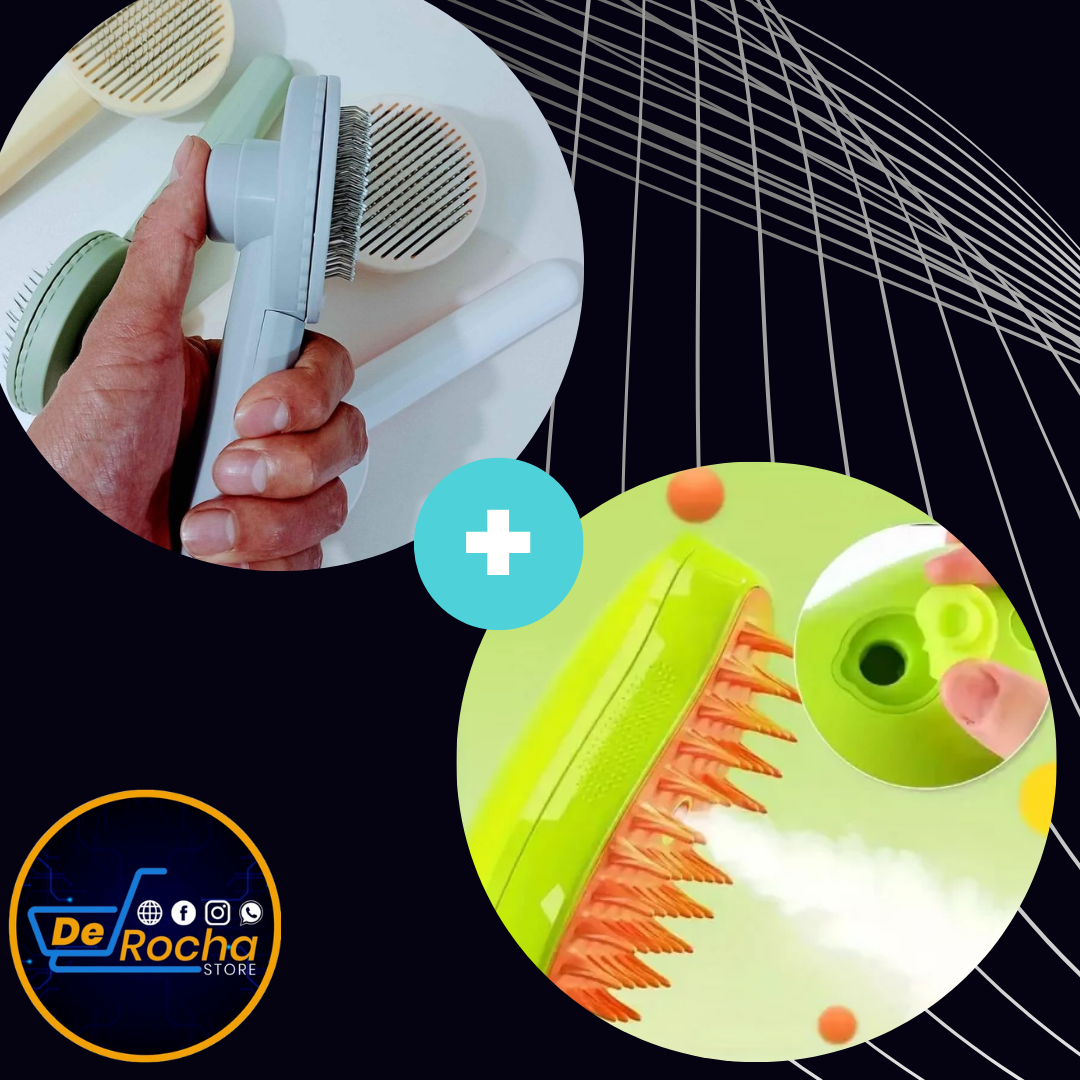 Combo Cepillo a vapor+cepillo quita pelo